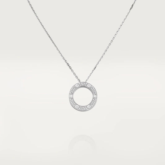 [⭐moonlume]LOVE NECKLACE ADJUSTABLE SILVER