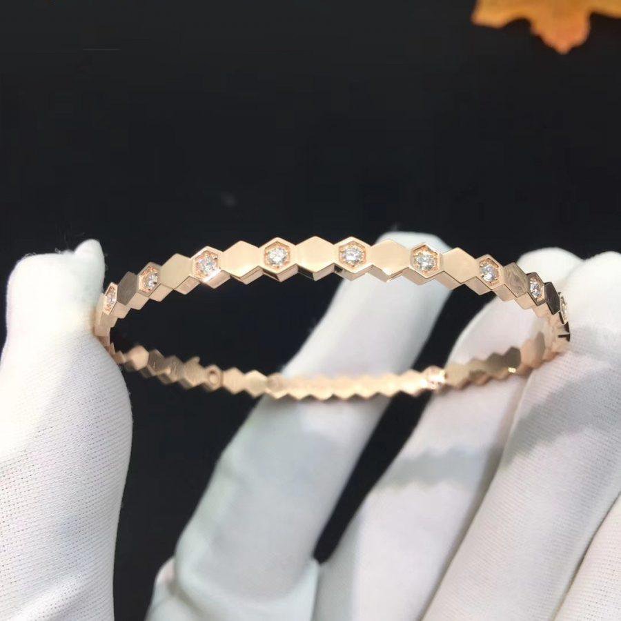 [⭐moonlume]BEE LOVE PINK GOLD DIAMOND BRACELET