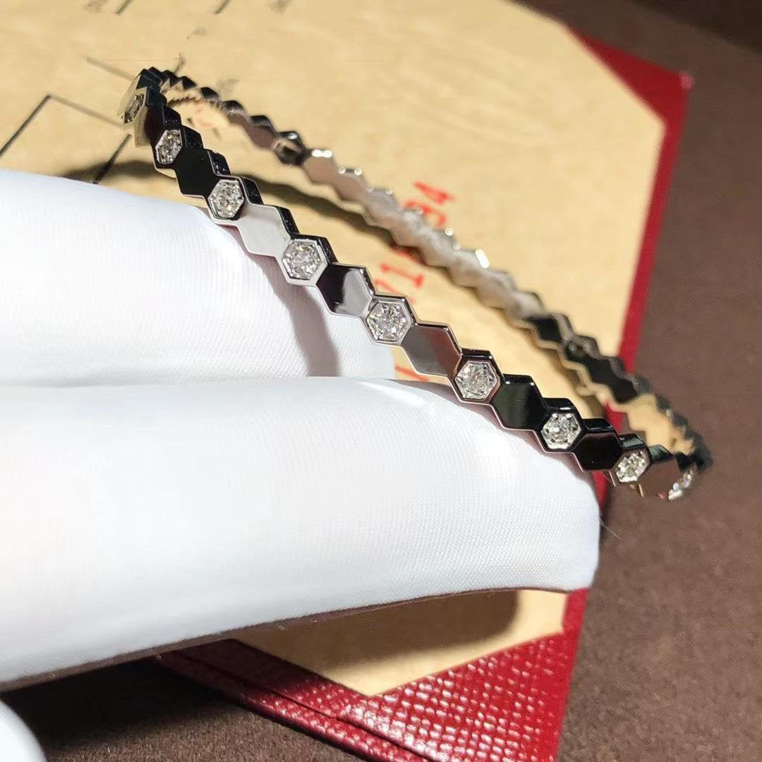 [⭐moonlume]BEE LOVE SILVER DIAMOND BRACELET