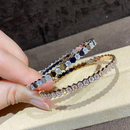 [⭐moonlume]BEE LOVE GOLD BRACELET FULL DIAMOND