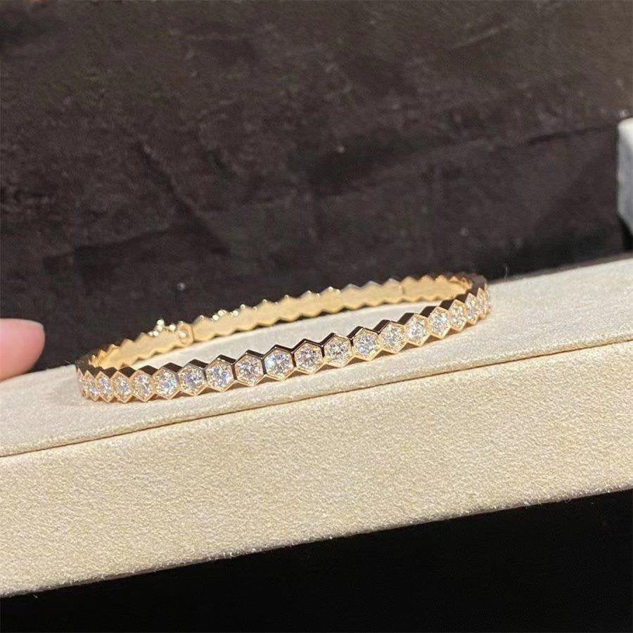 [⭐moonlume]BEE LOVE GOLD BRACELET FULL DIAMOND