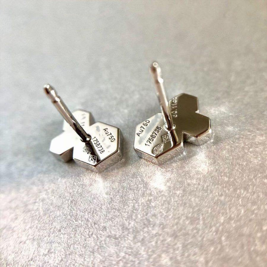 [⭐moonlume]BEE LOVE SILVER DIAMOND EARRINGS