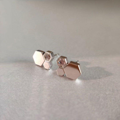 [⭐moonlume]BEE LOVE SILVER DIAMOND EARRINGS