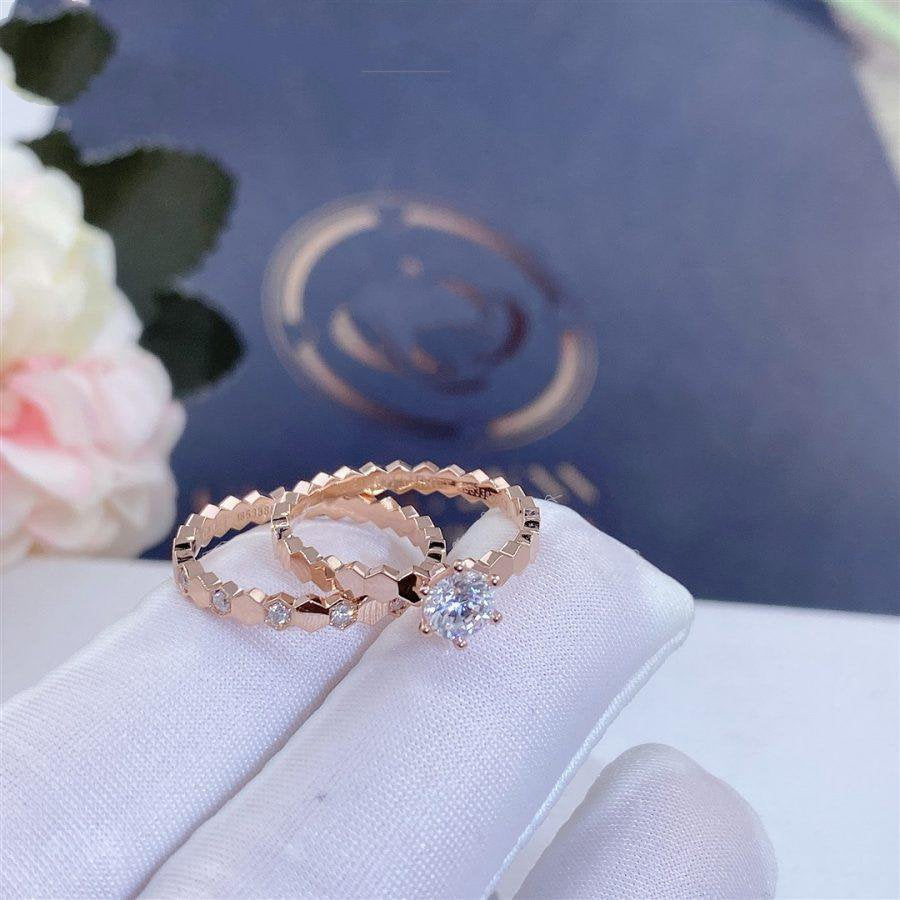 [⭐moonlume]BEE LOVE RING PINK GOLD 1 DIAMOND
