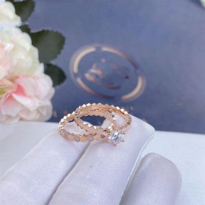 [⭐moonlume]BEE LOVE RING PINK GOLD DIAMOND