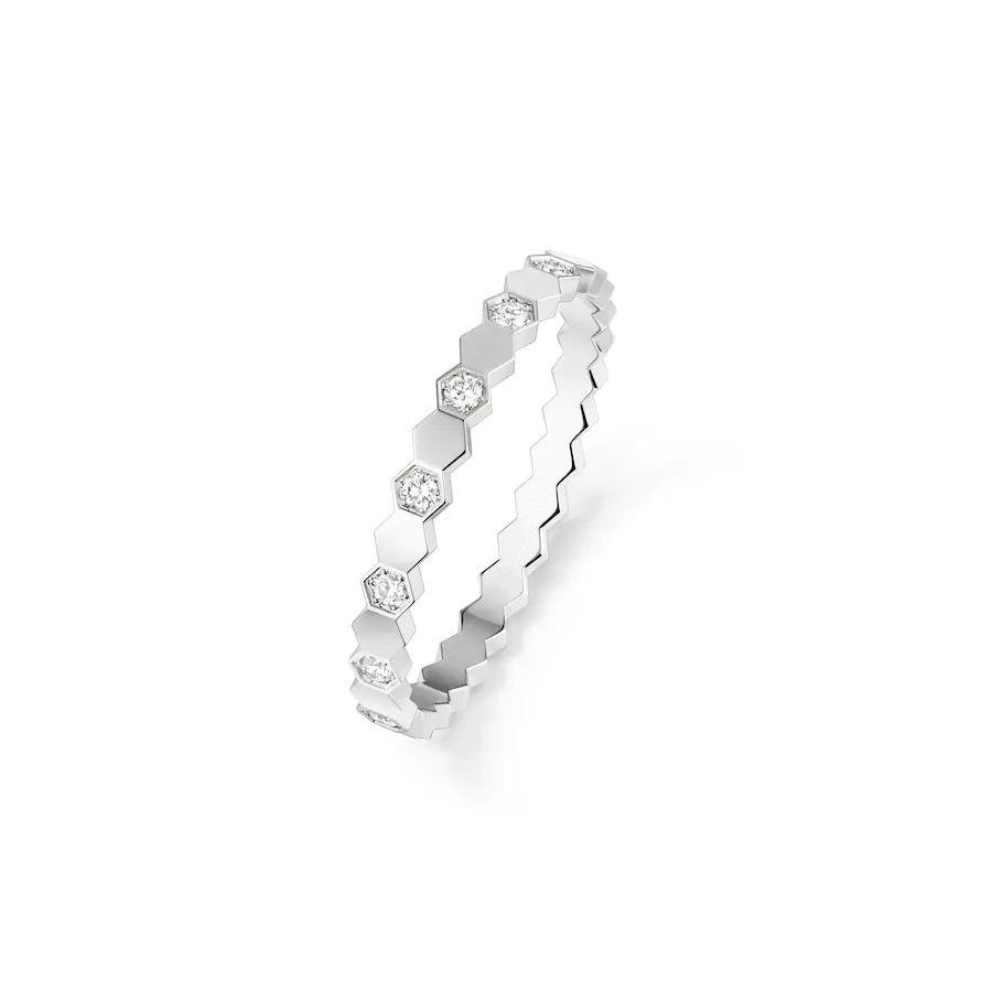 [⭐moonlume]BEE LOVE RING SILVER DIAMOND