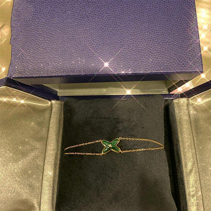 [⭐moonlume]JEUX BRACELET MALACHITE PINK GOLD 1 DIAMOND