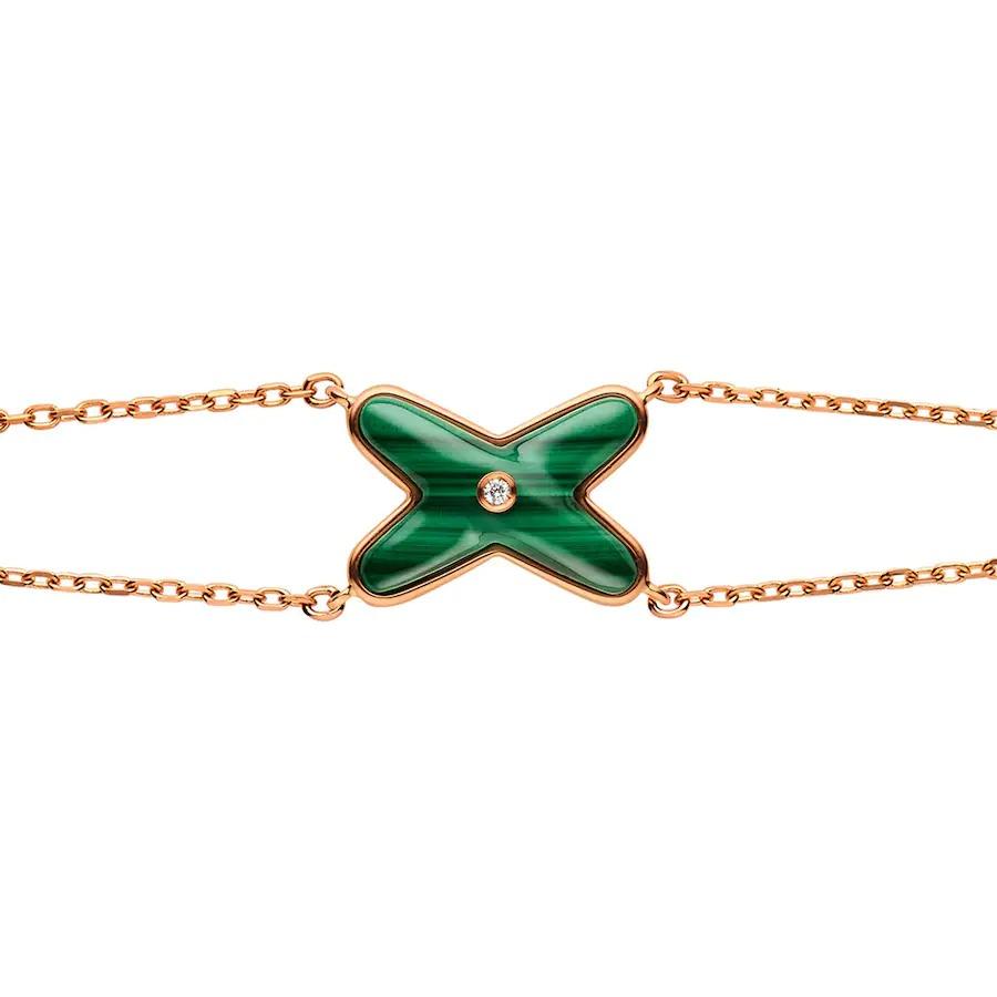 [⭐moonlume]JEUX BRACELET MALACHITE PINK GOLD 1 DIAMOND