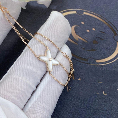 [⭐moonlume]JEUX BRACELET WHITE MOP PINK GOLD 1 DIAMOND