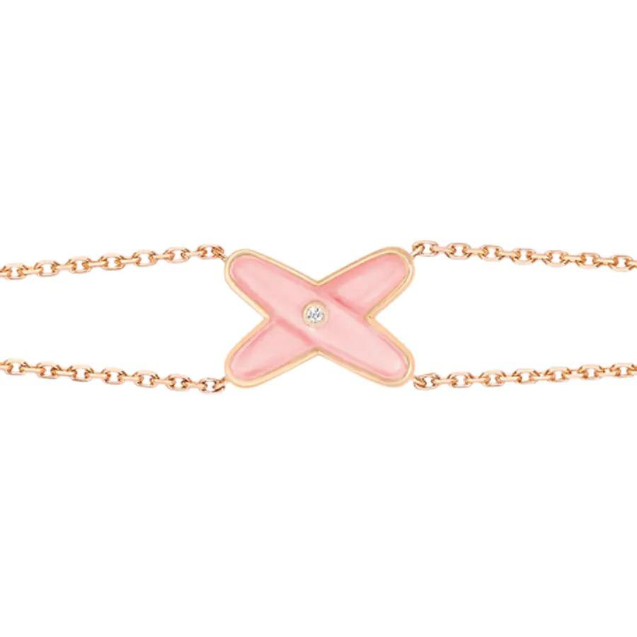 [⭐moonlume]JEUX BRACELET PINK MOP PINK GOLD 1 DIAMOND