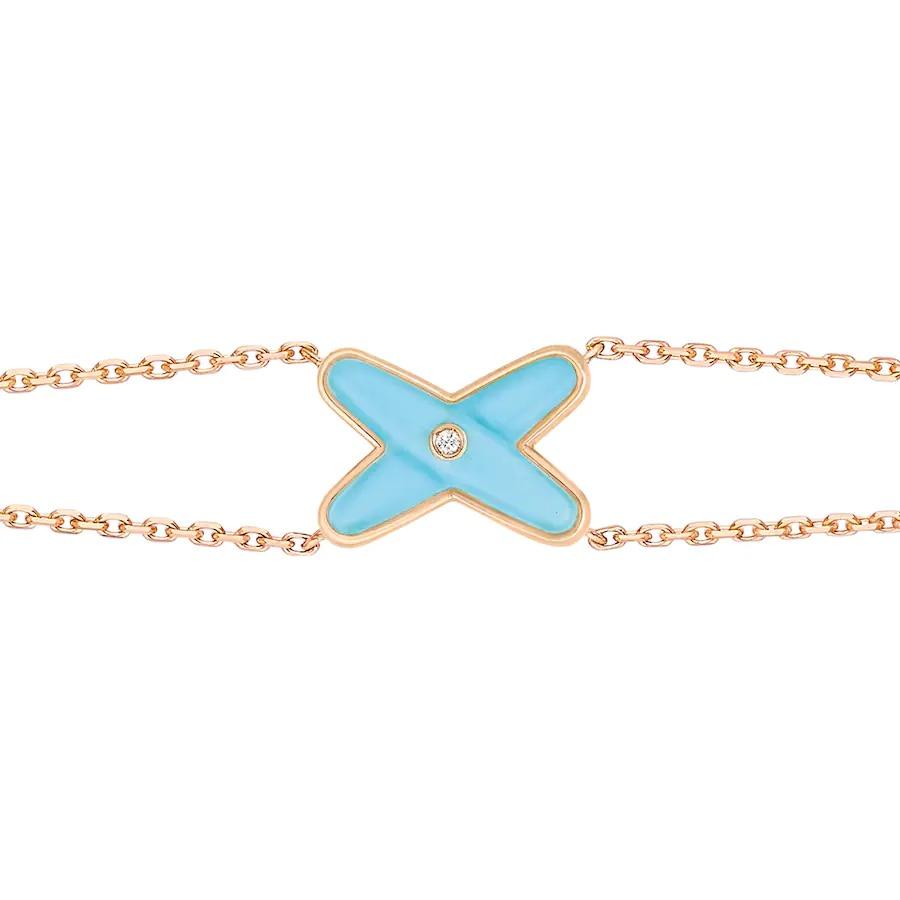 [⭐moonlume]JEUX BRACELET TURQUOISE PINK GOLD 1 DIAMOND