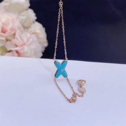[⭐moonlume]JEUX BRACELET TURQUOISE PINK GOLD 1 DIAMOND