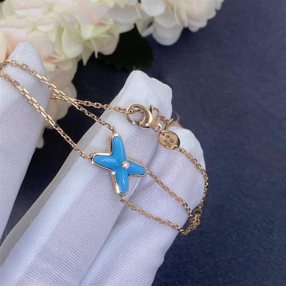 [⭐moonlume]JEUX BRACELET TURQUOISE PINK GOLD 1 DIAMOND
