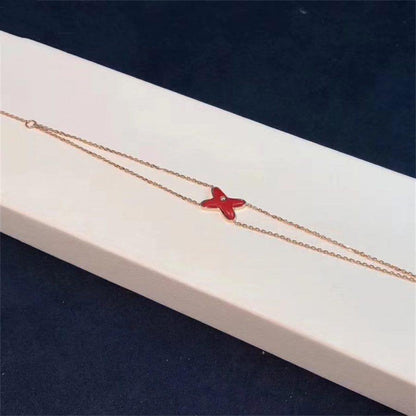 [⭐moonlume]JEUX BRACELET CARNELIAN PINK GOLD 1 DIAMOND