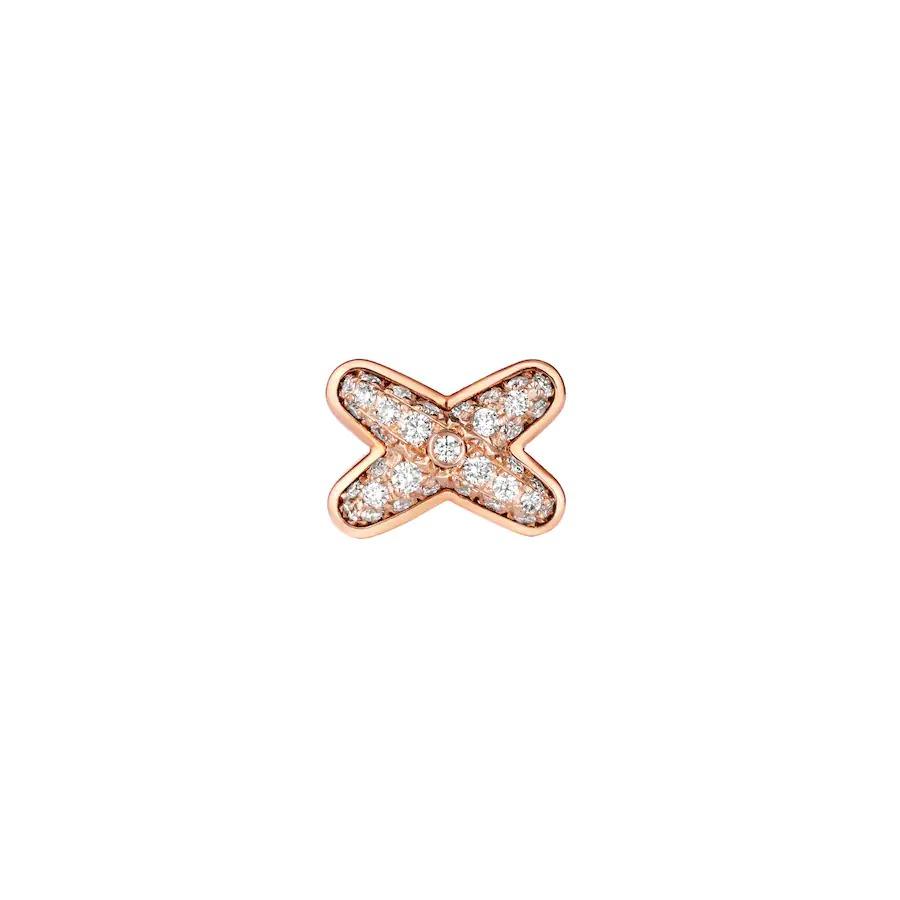 [⭐moonlume]JEUX DE PINK GOLD DIAMOND EARRINGS