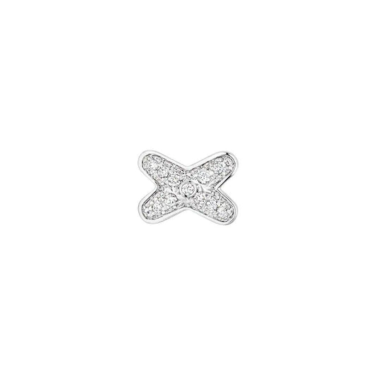 [⭐moonlume]JEUX DE SILVER DIAMOND EARRINGS