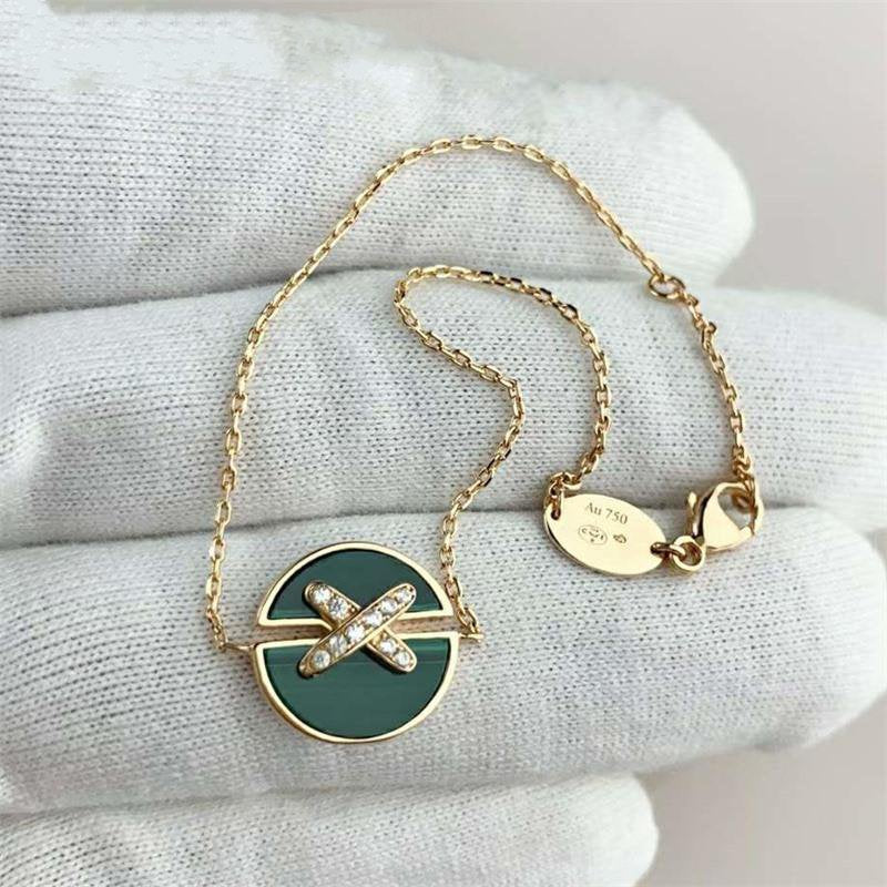 [⭐moonlume]JEUX DE BRACELET MALACHITE PINK GOLD DIAMONDS