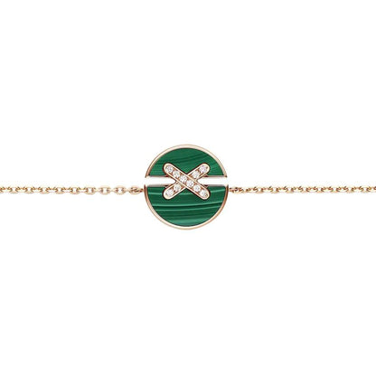 [⭐moonlume]JEUX DE BRACELET MALACHITE PINK GOLD DIAMONDS