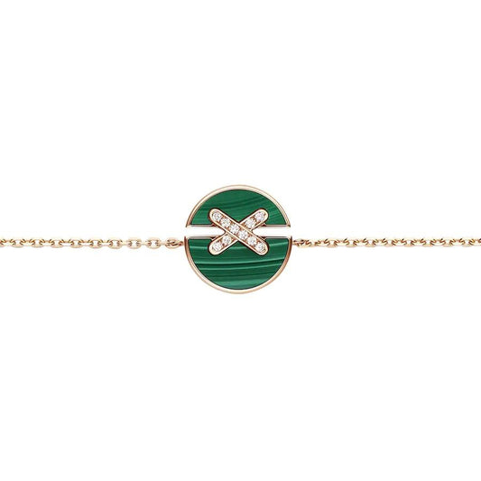 [⭐moonlume]JEUX DE BRACELET MALACHITE PINK GOLD DIAMONDS