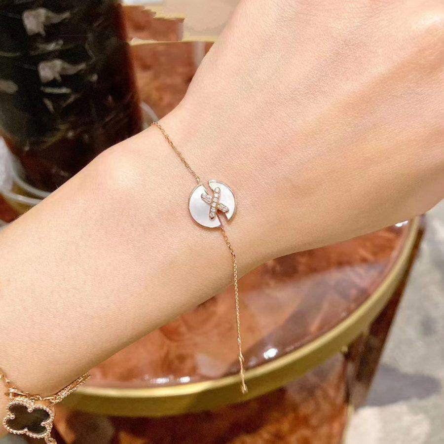 [⭐moonlume]JEUX DE BRACELET MOP PINK GOLD DIAMONDS