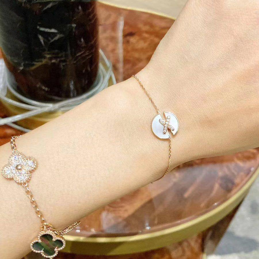 [⭐moonlume]JEUX DE BRACELET MOP PINK GOLD DIAMONDS