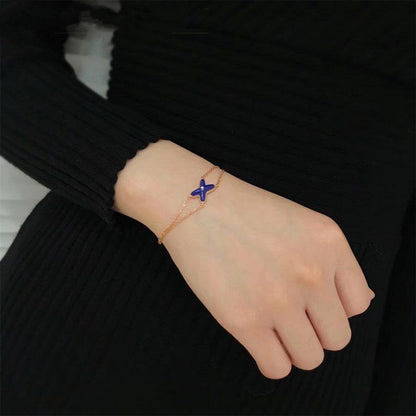 [⭐moonlume]Hollow Design Four-Leaf Clover Flower Shape Ring