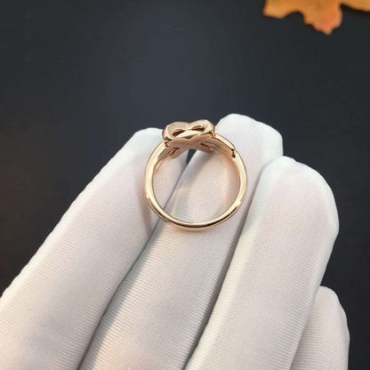 [⭐moonlume]JEUX DE PINK GOLD DIAMOND RING