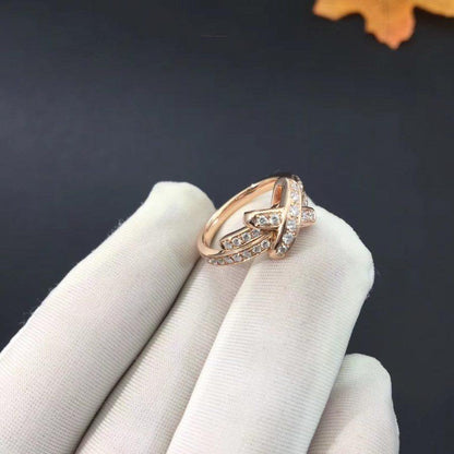 [⭐moonlume]JEUX DE RING PINK GOLD DIAMOND