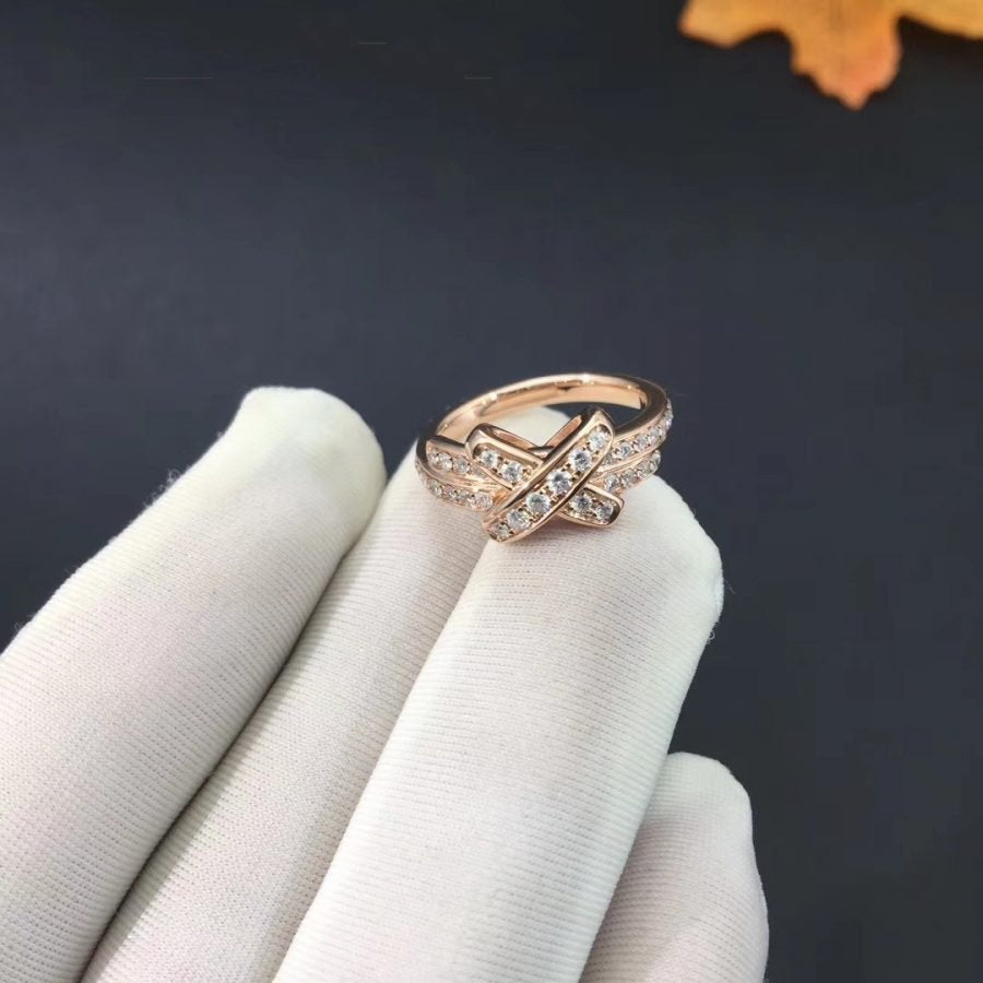 [⭐moonlume]JEUX DE RING PINK GOLD DIAMOND
