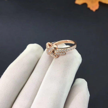 [⭐moonlume]JEUX DE RING PINK GOLD DIAMOND