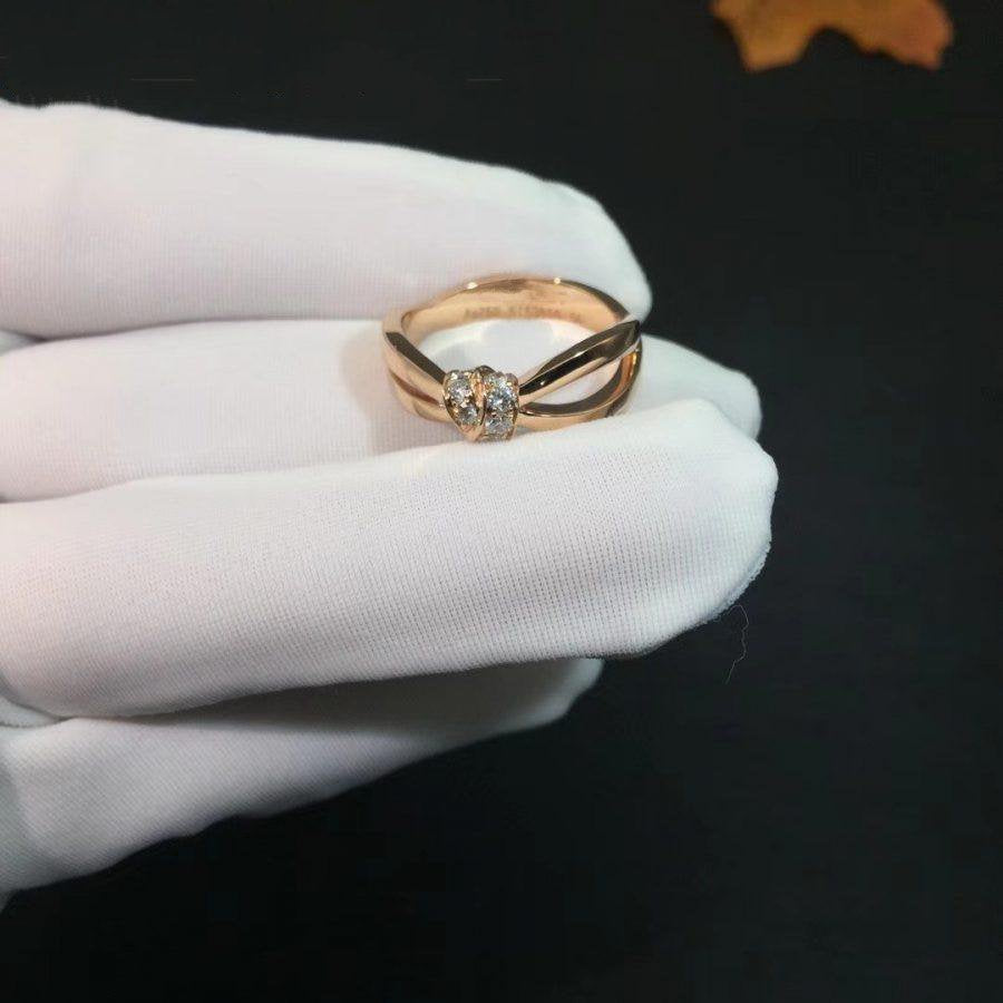 [⭐moonlume]LIENS RING PINK GOLD DIAMOND