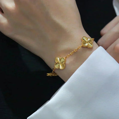 [⭐moonlume] CLOVER 5 MOTIF LASER BRACELET COLLECTION