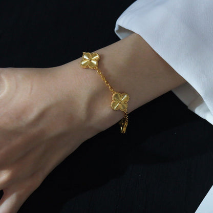 [⭐moonlume] CLOVER 5 MOTIF LASER BRACELET COLLECTION