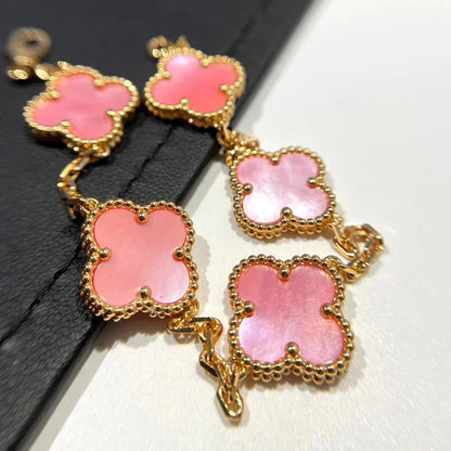 [⭐moonlume] CLOVER 5 MOTIFS  PINK MOP BRACELET COLLECTION