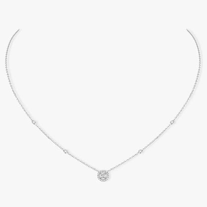 [⭐moonlume]Diamond Necklace 0,20ct Brilliant Shape Joy