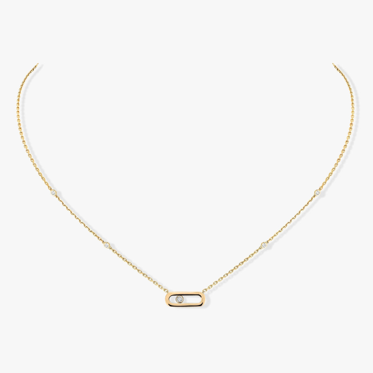 [⭐moonlume]MOVE UNO DIAMOND NECKLACE