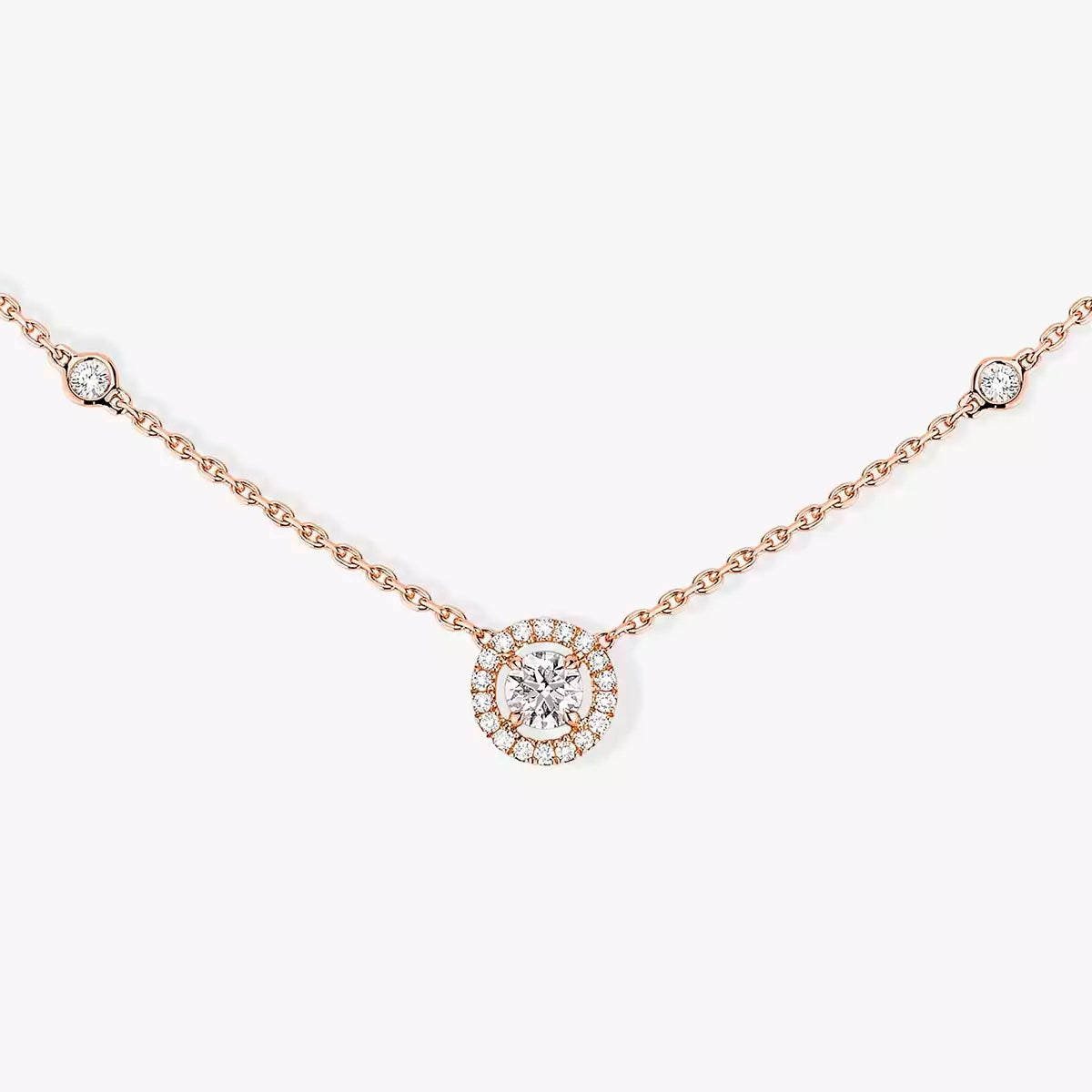 [⭐moonlume]Diamond Necklace 0,20ct Brilliant Shape Joy