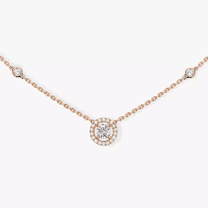 [⭐moonlume]Diamond Necklace 0,20ct Brilliant Shape Joy