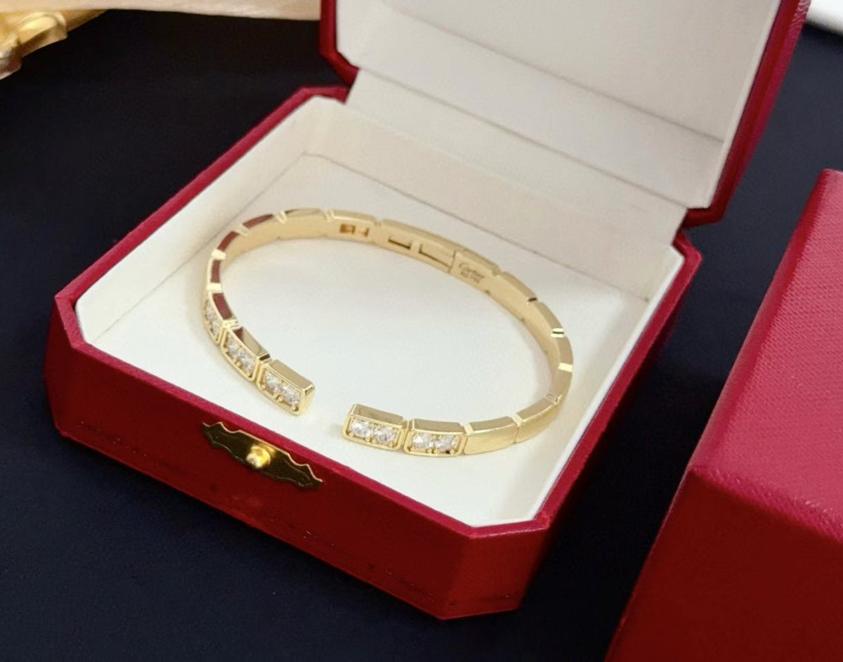 [⭐moonlume jewelrys]LOVE DIAMOND OPEN  BRACELET