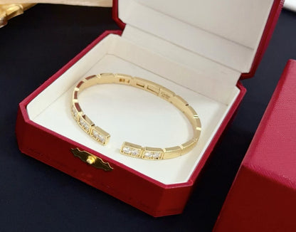 [⭐moonlume jewelrys]LOVE DIAMOND OPEN  BRACELET