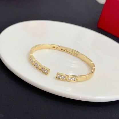 [⭐moonlume jewelrys]LOVE DIAMOND OPEN  BRACELET