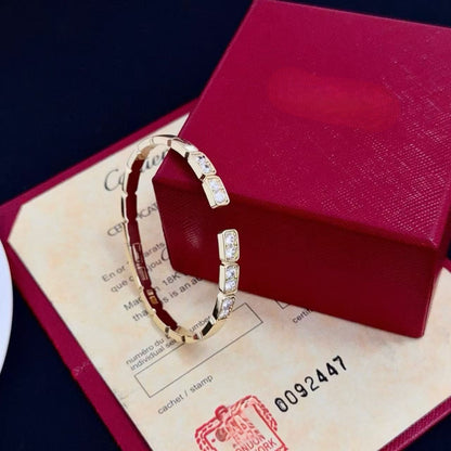 [⭐moonlume jewelrys]LOVE DIAMOND OPEN  BRACELET