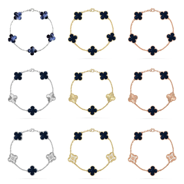 [⭐moonlume]CLOVER 5 MOTIF PIETERSITE BRACELET COLLECTION