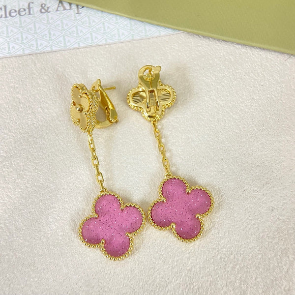 [⭐moonlume]2026 NEW CLOVER 2 MOTIF  BUBBLE PINK ENAMEL