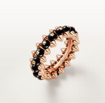 [⭐moonlume]CLASH ELEGANT ROSE GOLD RING FEATURING NATURAL AGATE