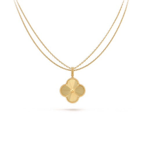 [⭐moonlume]CLOVER 25MM PEDANT NECKLACE GOLD