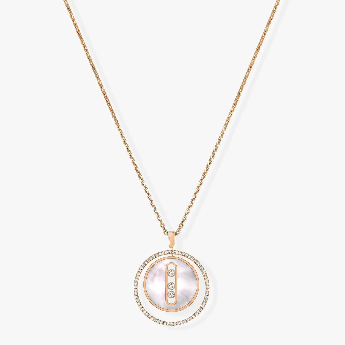[⭐moonlume]Demo MOVE MM NACRE BLANCHE DIAMOND NECKLACE