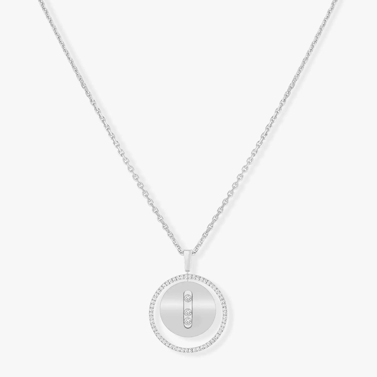 [⭐moonlume]Demo MOVE MM SILVER DIAMOND NECKLACE