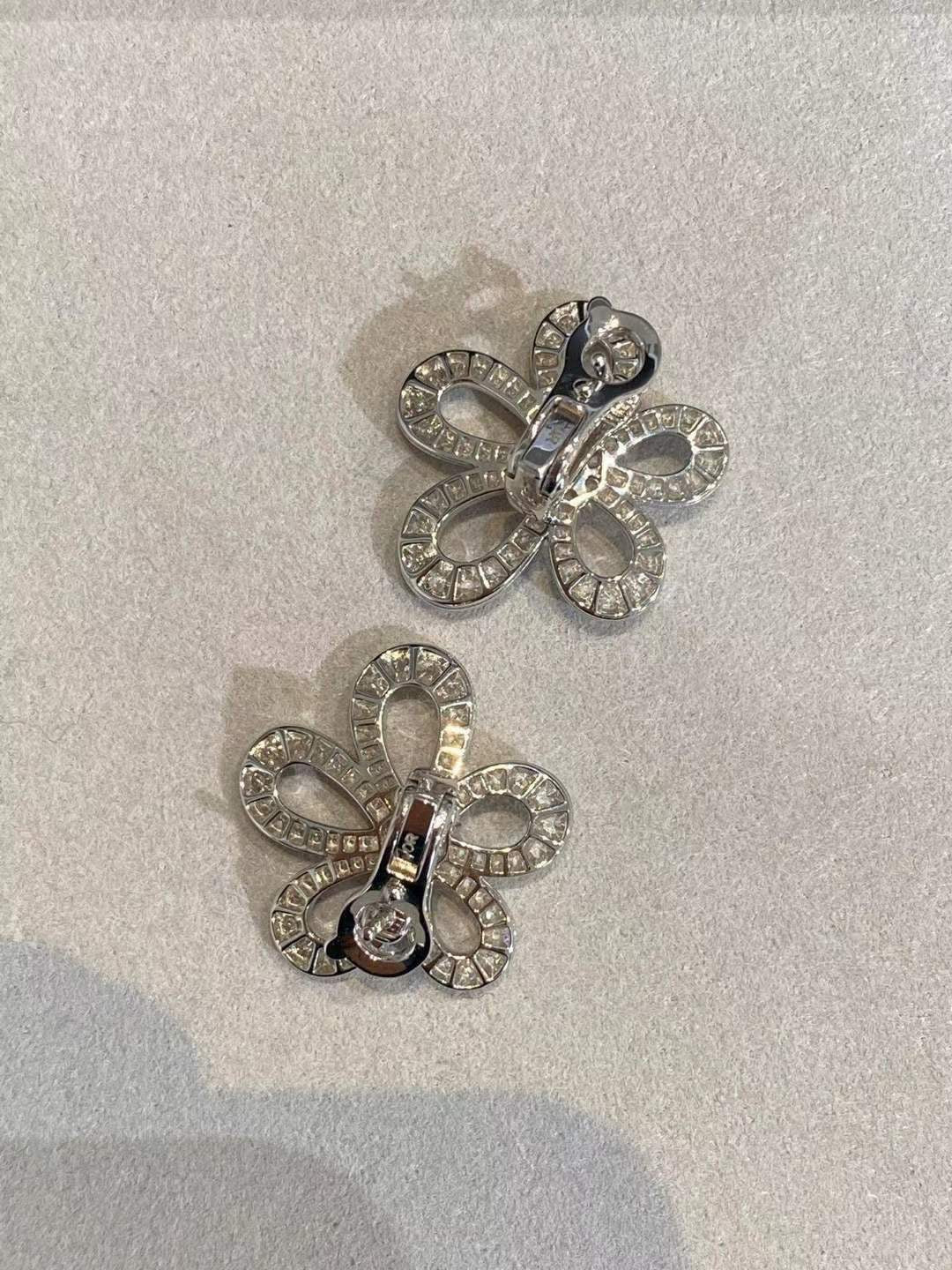 [⭐moonlume]FLOWERLACE EARRINGS FULL DIAMONDS