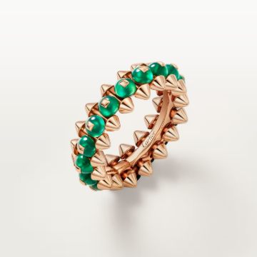 [⭐moonlume]CLASH ELEGANT ROSE GOLD RING FEATURING NATURAL AGATE